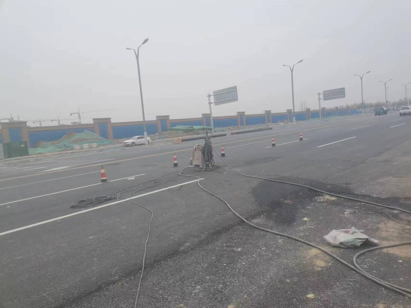 张沟镇马路注浆